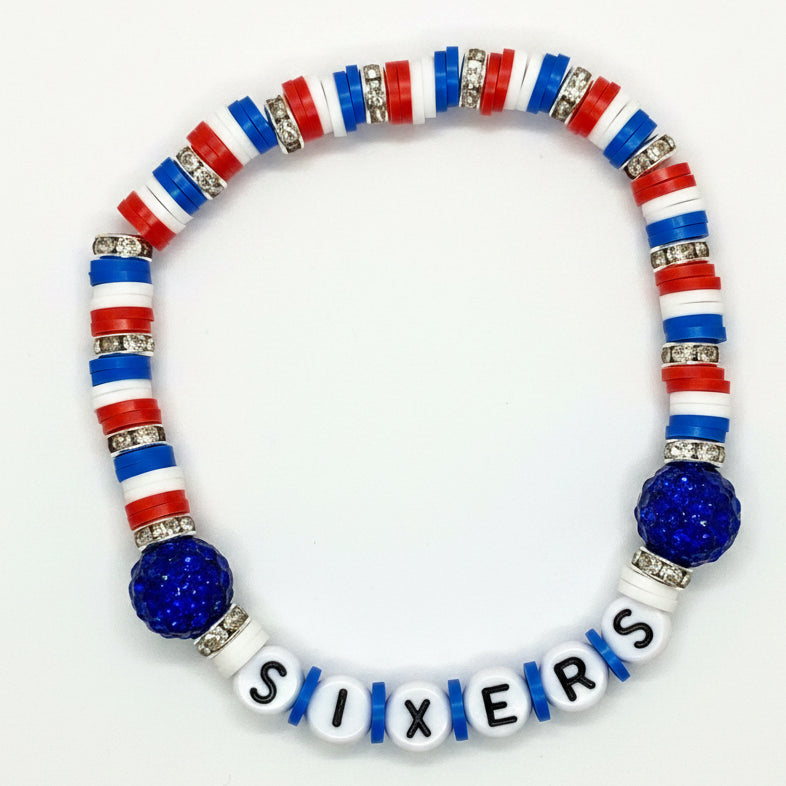 Sixers Red White & Blue Bracelet