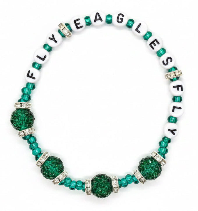 Fly Eagles Fly Midnight Green Bracelet