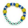 Savannah Bananas Yellow & Blue Bling Bracelet