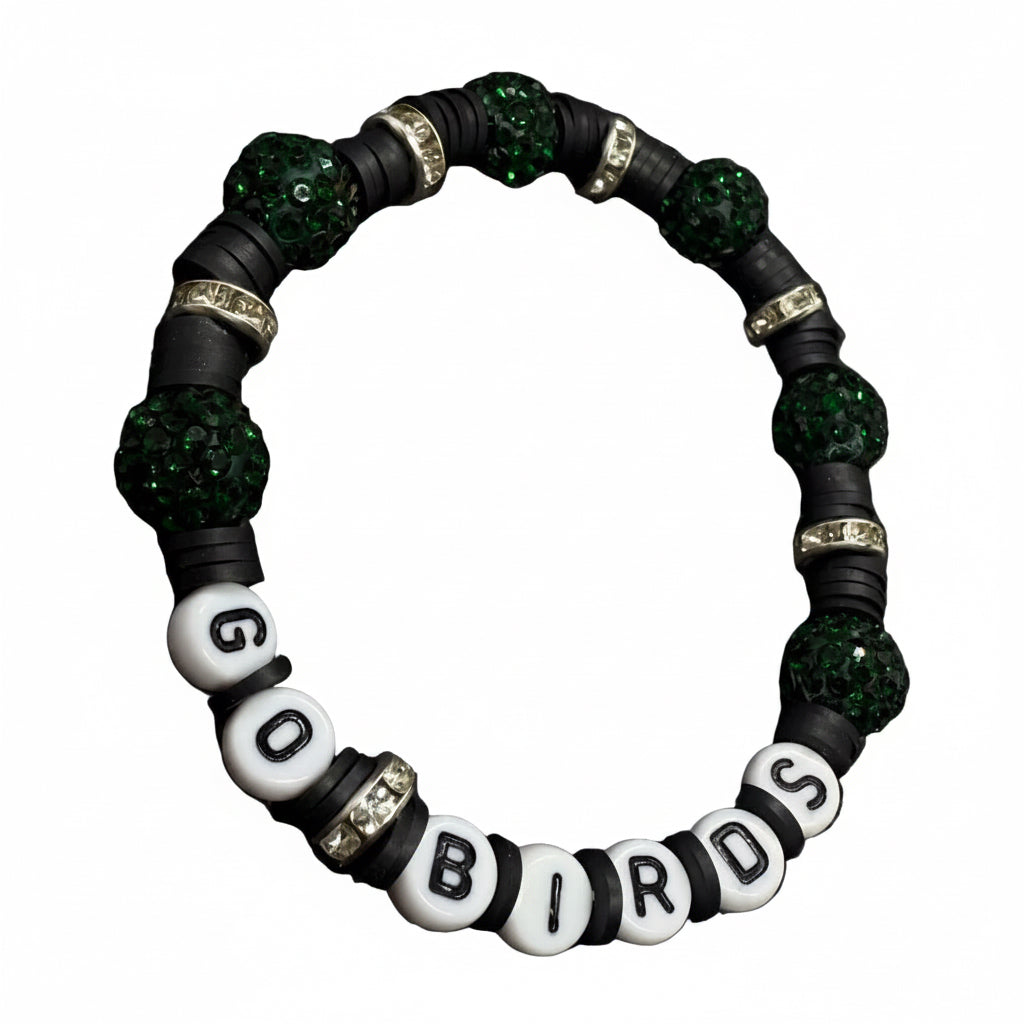 GO BIRDS Black Bracelet