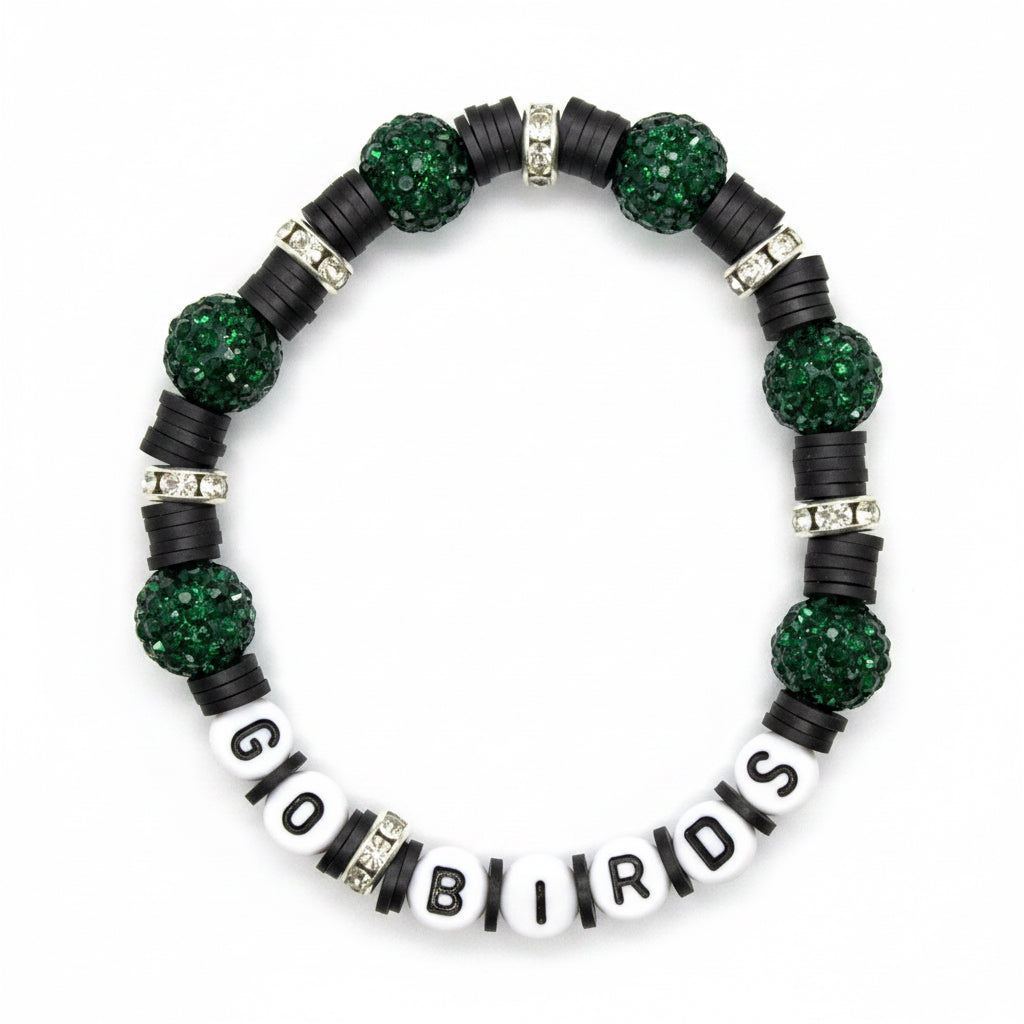 GO BIRDS Black Bracelet